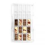 Moule à chocolat polycarbonate petit cylindre 33x16x8 20 cavités