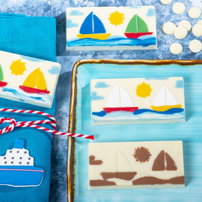 Moule Pour Chocolat Tablette Avec Bateaux À Voile – Image 2