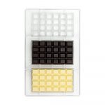 Moule à chocolat polycarbonate tablette 100 G 3 cavités