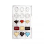 Moule à chocolat polycarbonate pierre precieuse 15 cavités