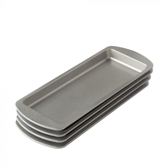 Set 4 moules anti-adhésif rectangles 255 x 105 x 20 MM – Image 3