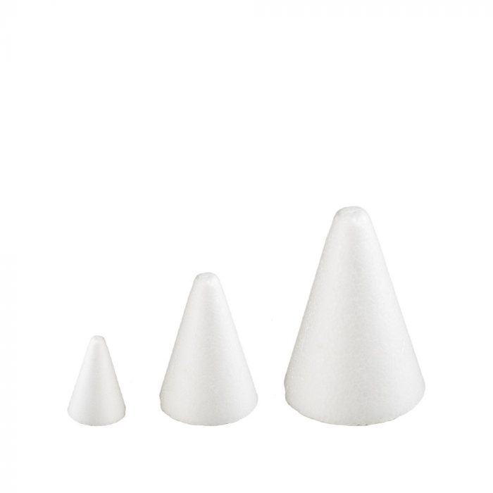 Cône polystyrène Ø 9 x H 20 CM – Image 3