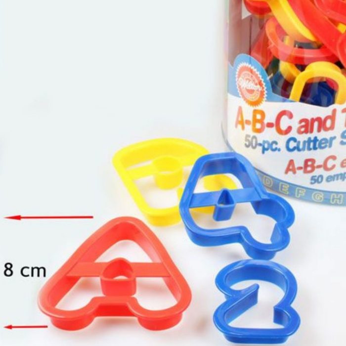 Kit emporte pièce lettres et chiffres 8cm – Image 2