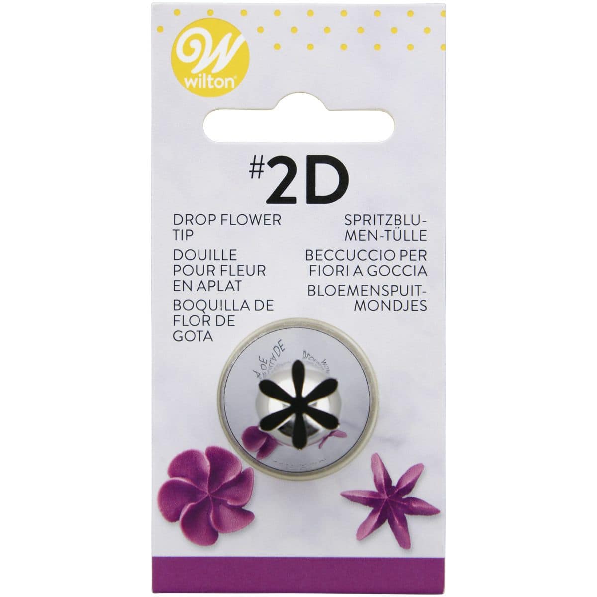 02-0-0149_0_fe852a7f7d1c17c000103519c1f5346f_1 (1) Douille inox Wilton #2D Dropflower Carded – Image 1