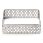 Cercle inox carré microperforé 7x7 H 2 CM