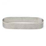 Cercle inox oblong microperforé 13x4 H 2 CM