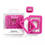 Kit 4 emporte pièces rectangulaire cannelé
