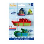 Set 3 emporte-pièces bâteaux