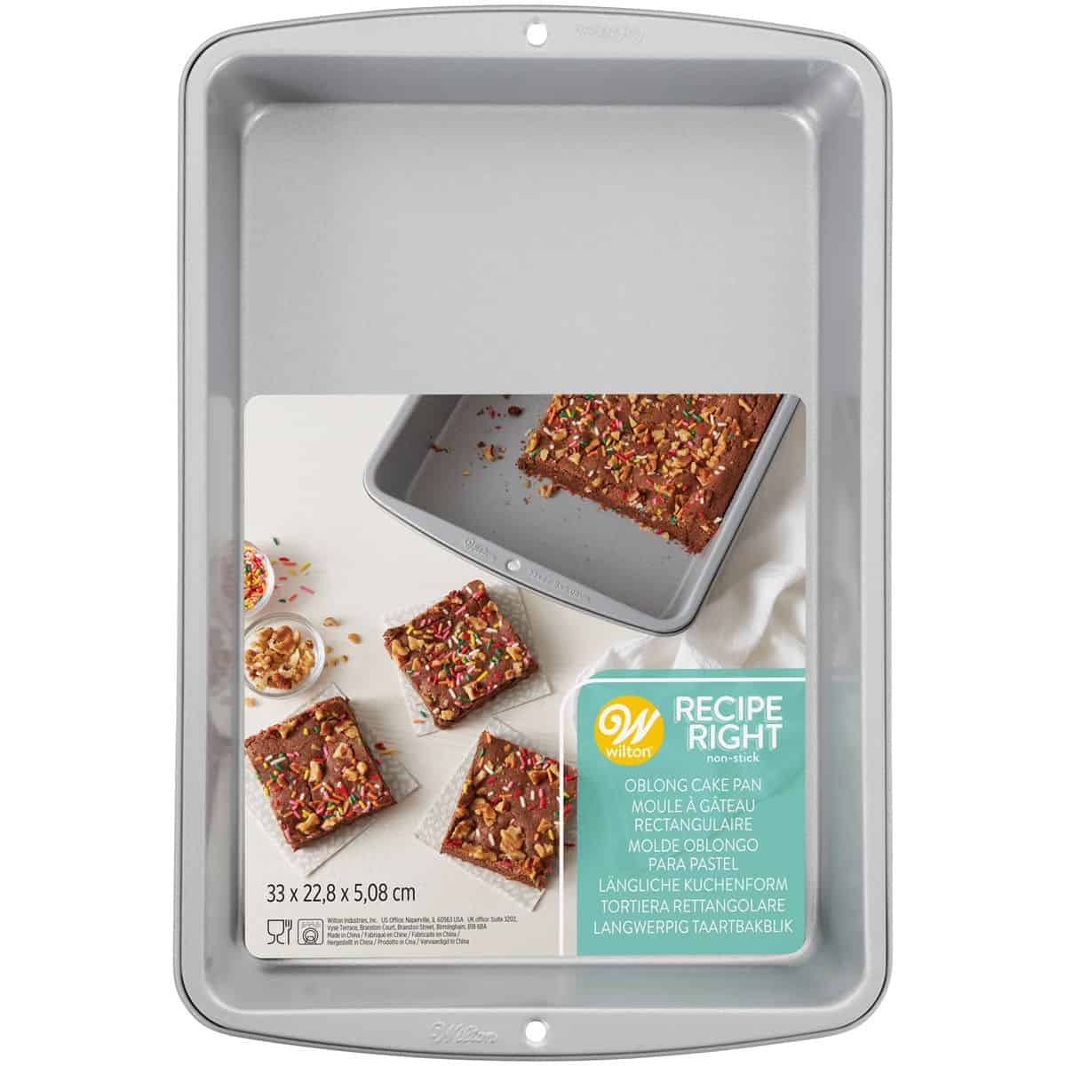 03-0-0039_0_f8e1760c60d9c2840a202be9d5de3255 Moule Gâteau Rectangulaire Anti Adhésif 33 x 22,9 cm – Image 1