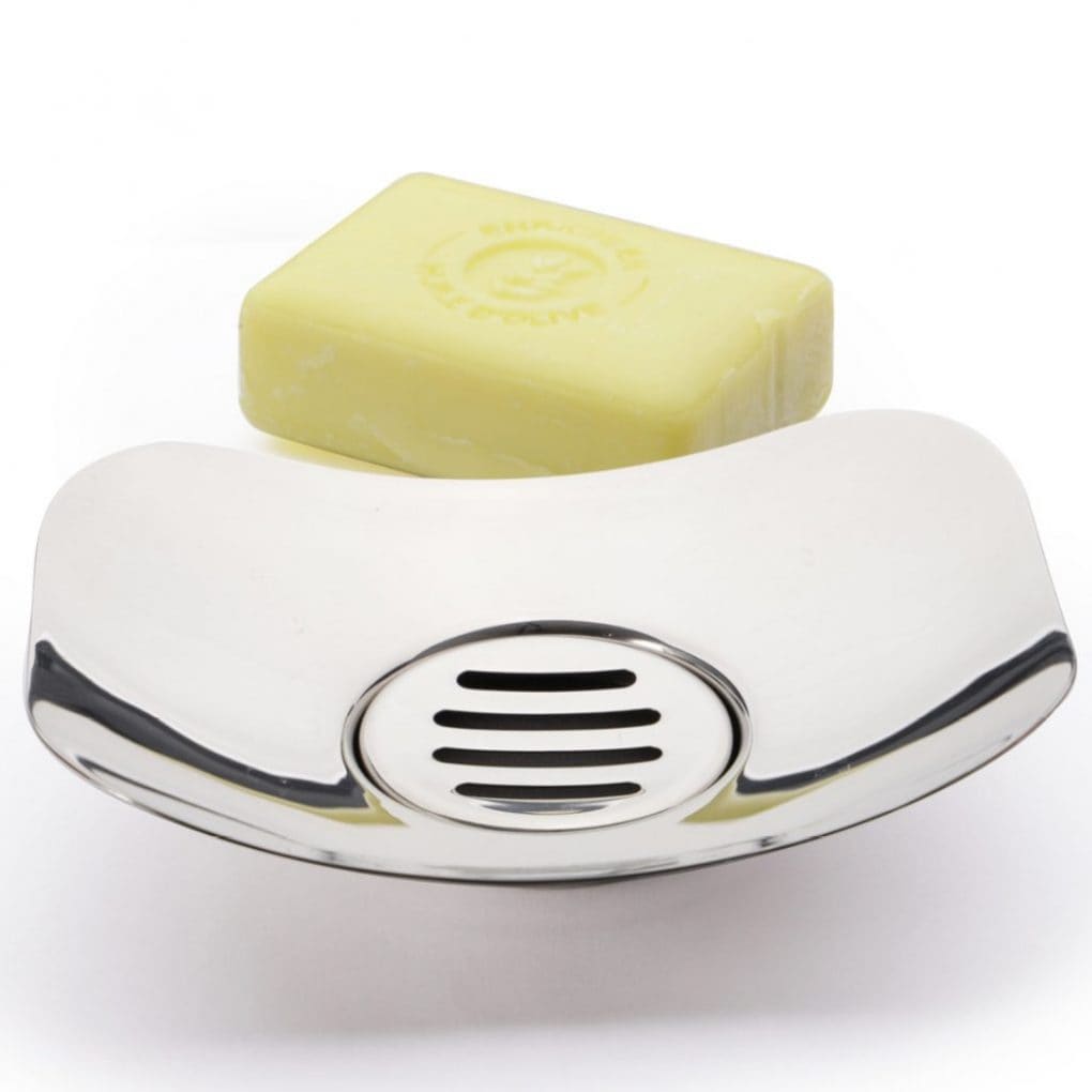 1-1-16.jpg Porte-savon en acier inoxydable avec récuperateur – Image 1