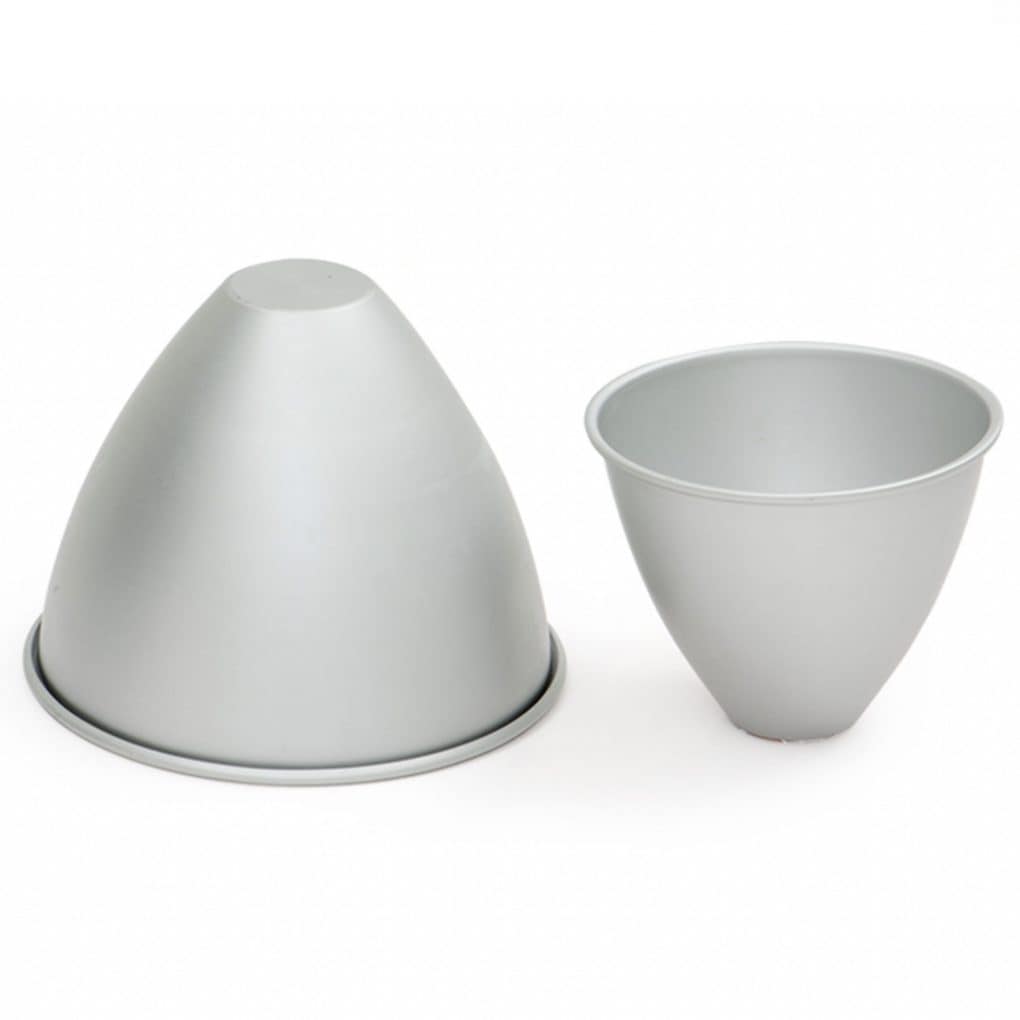 1-123.jpg Moule gâteau dôme en aluminium Ø 135 x 45 x H 115 mm – Image 1