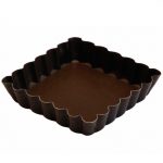 Moule à tartelette  carrée anti adhésif 100x100 H 20 MM