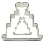 Emporte pièce wedding cake métal x2