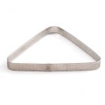 FORME TRIANGULAIRE EN ACIER INOX MICRO-PERFORE' 16 X 14 X  3,5 H