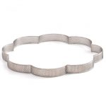 FORME FLEUR EN ACIER INOXYDABLE MICRO-PERFORE'24 X 24 X  3,5 H CM