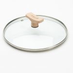 Couvercle verre bouton bois Ø 200 MM