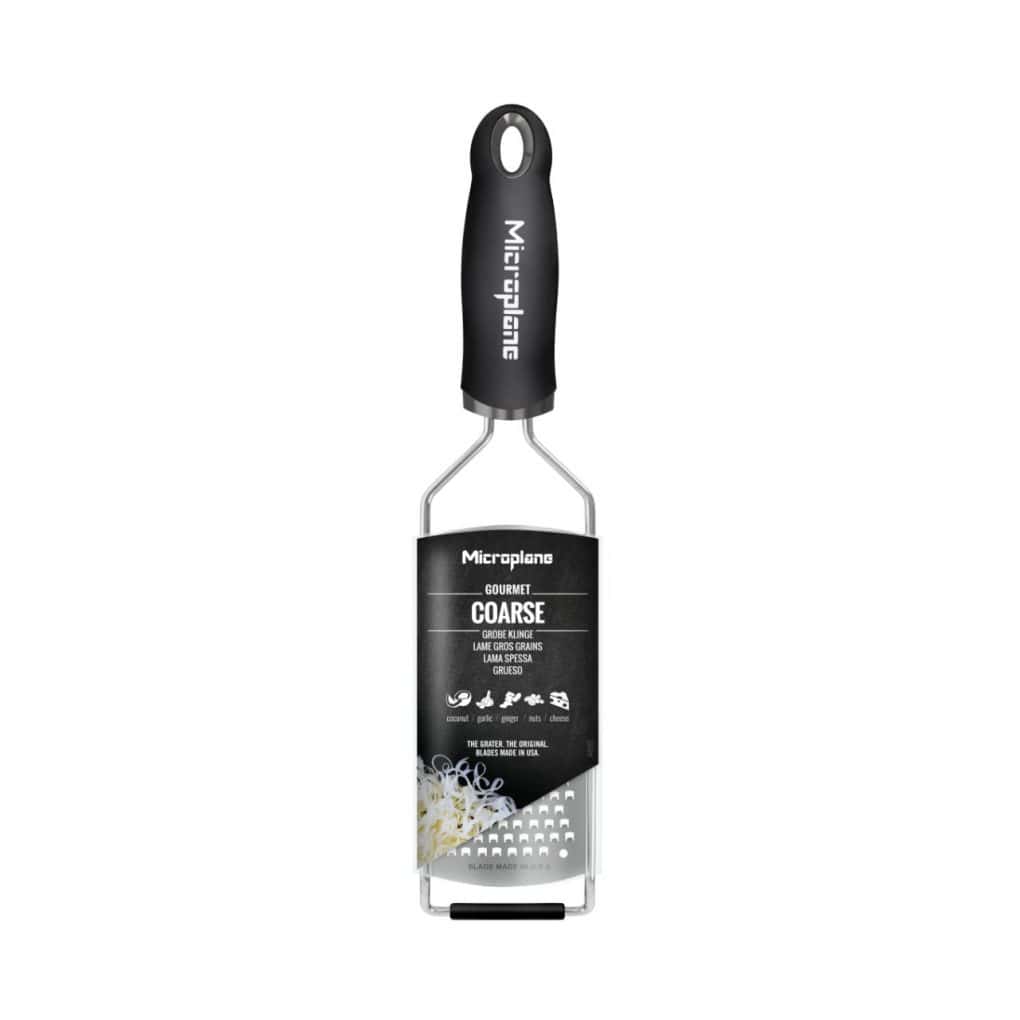 1-2.jpg Râpe zesteur Noire Série gourmet gros grains - Microplane – Image 1