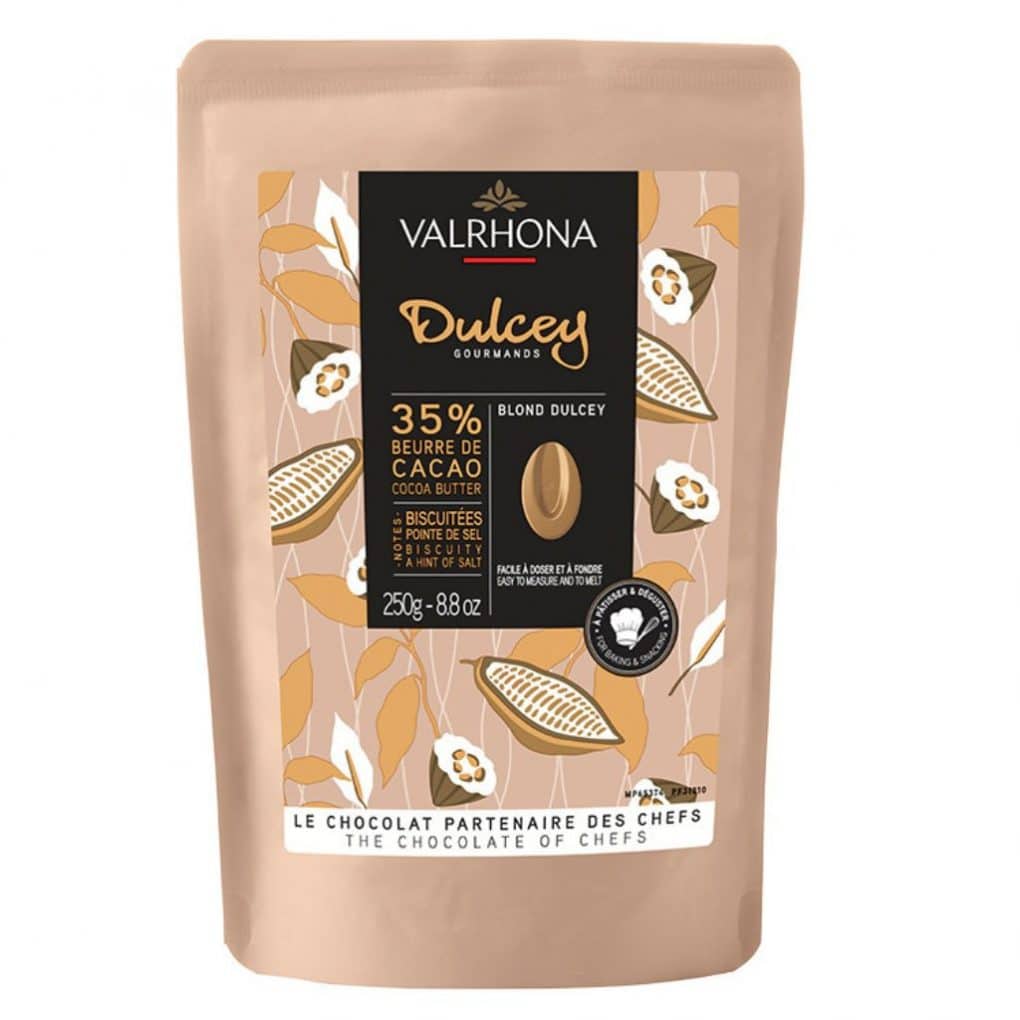 1-73.jpg Chocolat blond Dulcey 35% fève 250 gr – Image 1