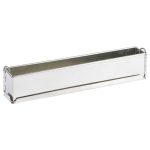 Moule pâté long uni (mini) - fer blanc - à charnière - fond démontable - 300 x 40 x 60 mm