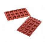 Moule silicone savarin carré 48 x 18 H 28 MM SF081