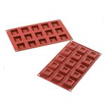 Moule silicone savarin carré 48 x 18 H 28 MM SF081