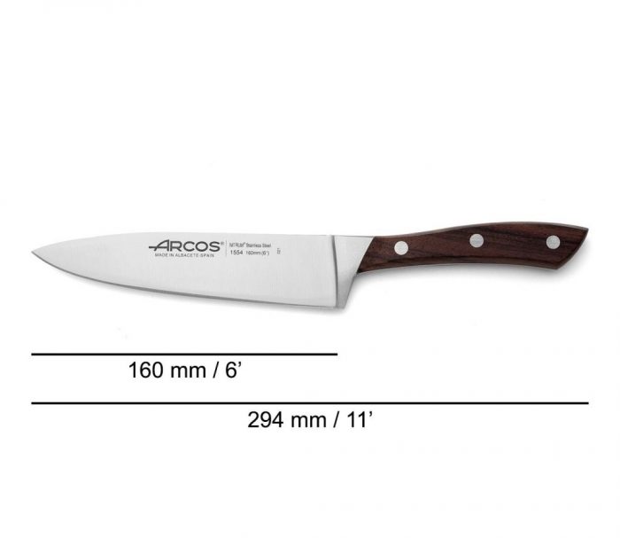 Couteau forgé cuisine 160 MM - Natura – Image 2