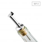 Bouchon verseur bouteille inox liège set 2