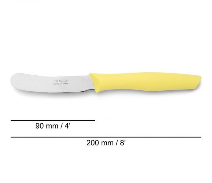 Couteau à beurre cranté citron Nova 90 MM – Image 2