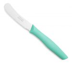Couteau à beurre cranté vert menthe Nova 90 MM