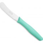 Couteau à beurre cranté vert menthe Nova 90 MM