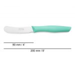 Couteau à beurre cranté vert menthe Nova 90 MM – Image 2