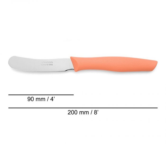 Couteau à beurre cranté corail Nova 90 MM – Image 2