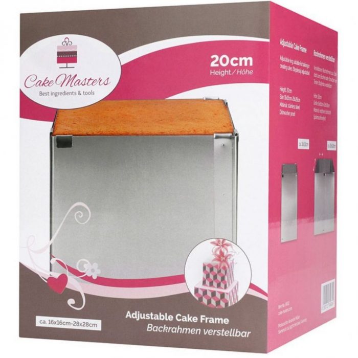 Cadre inox réglable 16x16 à 28x28 CM - H 20 CM – Image 2