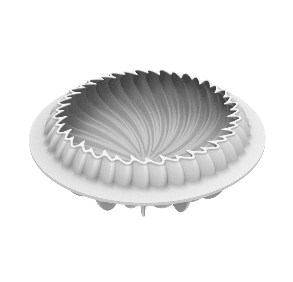 20.466.13.0065_WAVE_NUDO Moule silicone Wave Ø195 H63mm – Image 1