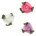 Décors en sucre roses avec feuilles SET/16 – Image 2