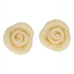 Décorations en pâte d’amande Roses Blanches Set/6 – Image 2