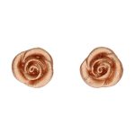 Décoration en pâte d'amande roses bronze x6 – Image 2