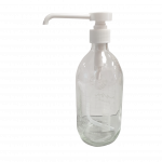Bouteille en verre givrée