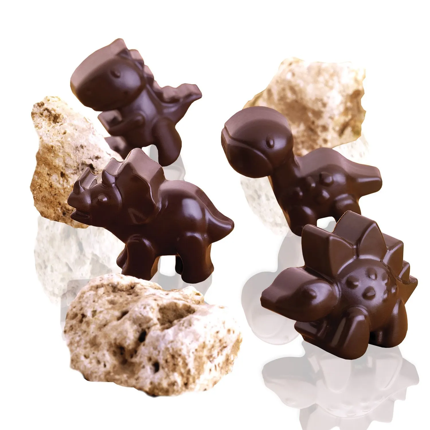 22.116.77.0065_SCG16_DINO_FINITO_1 Moule silicone chocolat dino - SCG16 – Image 1