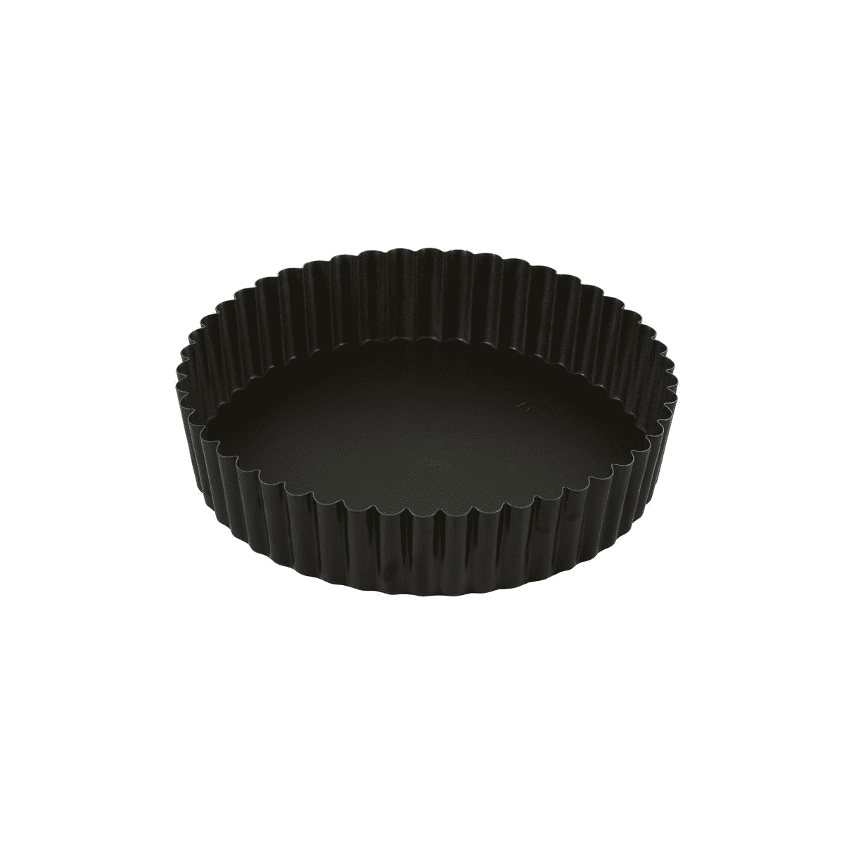 226520_packshot_8 Tourtière ronde cannelée haute - antiadhérente - fond fixe - Ø200/185 mm h35 mm – Image 1