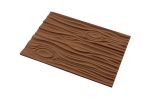 Tapis silicone bûche décor bois 250x185 H 6 MM