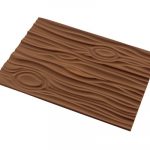 Tapis silicone bûche décor bois 250x185 H 6 MM
