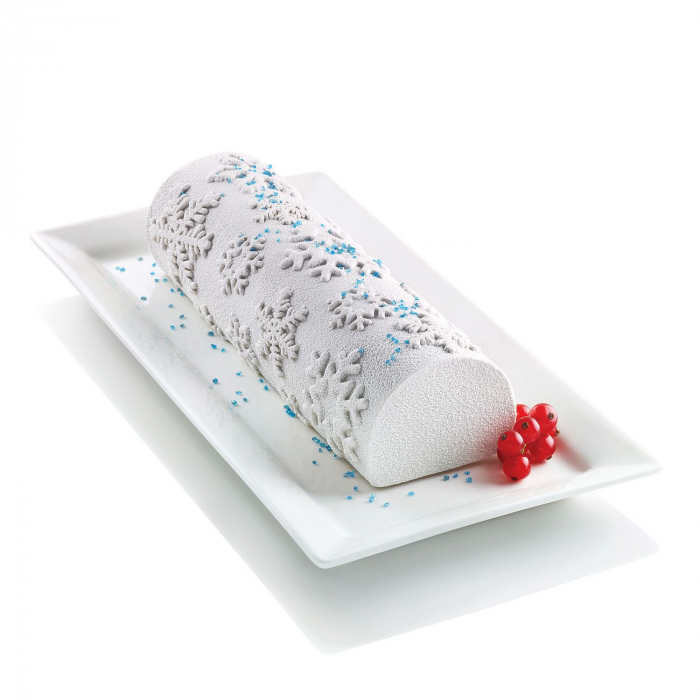 Tapis silicone bûche décor frozen flocons 250x185 H 6 MM – Image 3
