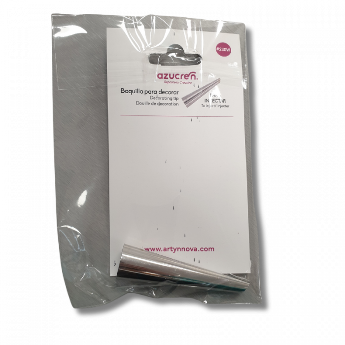Douille inox à injecter base Ø18MM buse 8 x 70 MM #230W – Image 2