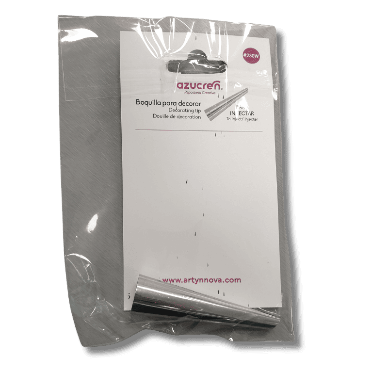 230Wa Douille inox à injecter base Ø18MM buse 8 x 70 MM #230W – Image 1