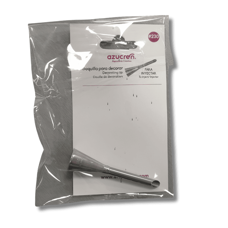 230a Douille inox à garnir base Ø18MM buse 6 x 75 MM #230 – Image 1