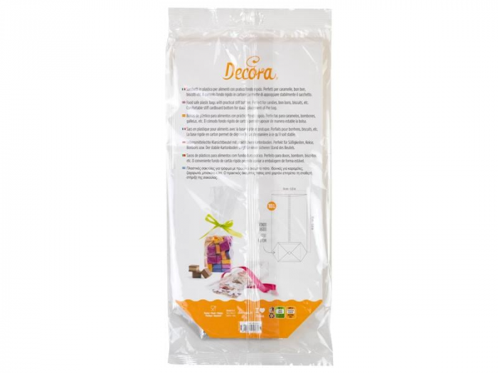 10 Sacs Transparents Avec La Base Rigide 14X30Cm – Image 2