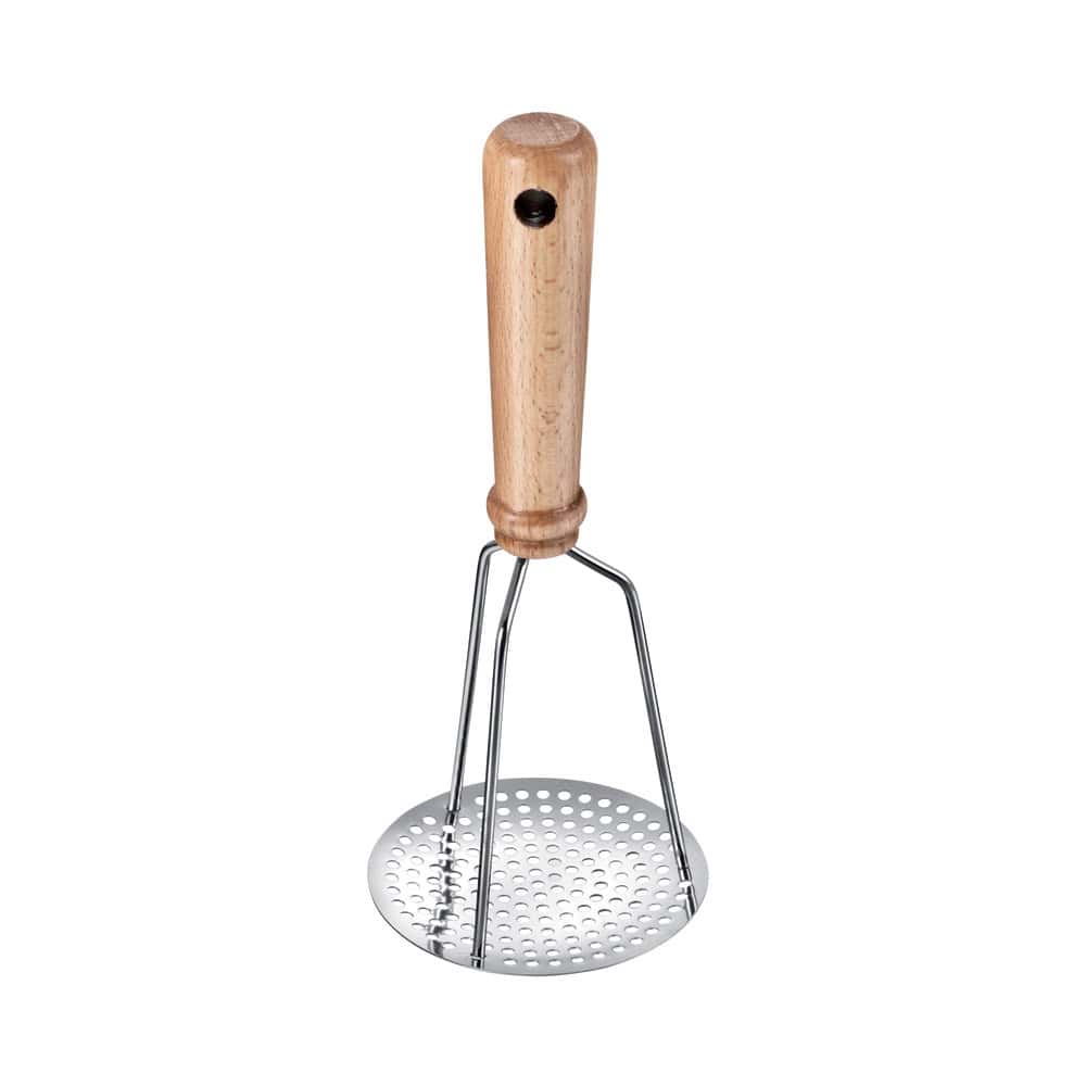 274.3070-3 Ecrase purée inox et manche hêtre – Image 1