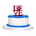 Figurine métal Love rouge – Image 2