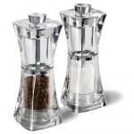 Coffret moulins sel et poivre Crystal 125 mm